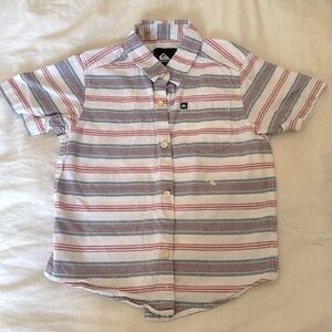QUIKSILVER Little Boy Short Sleeve striped Woven Shirt
